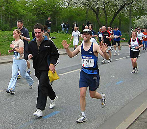 Lars beim Hamburger Marathon